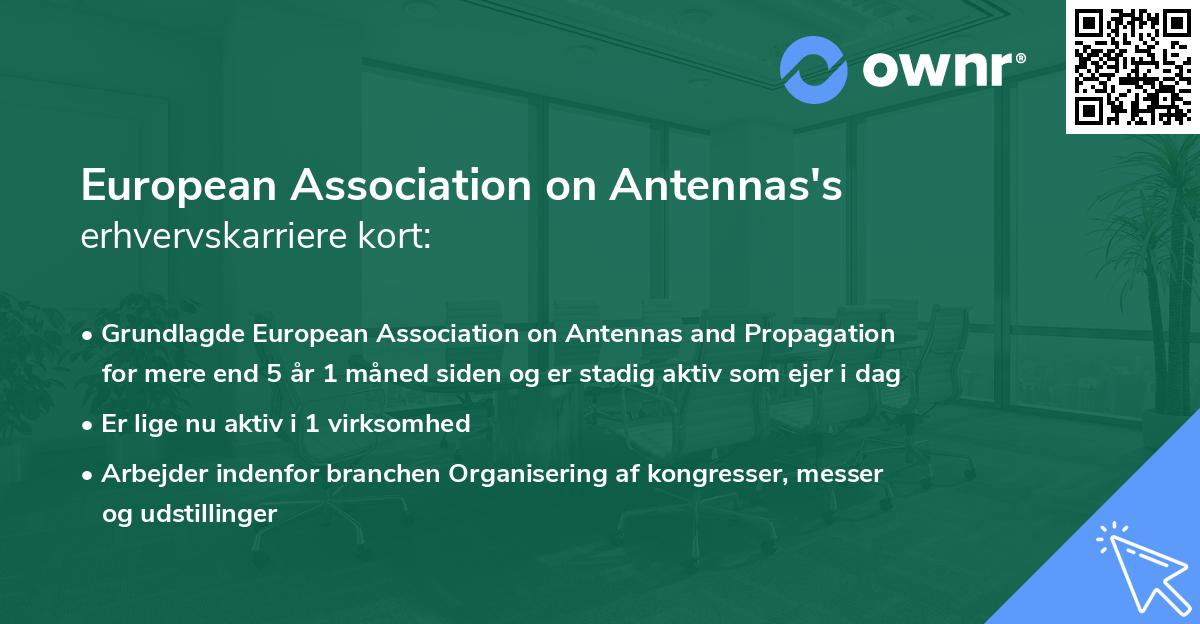 European Association on Antennas's erhvervskarriere kort