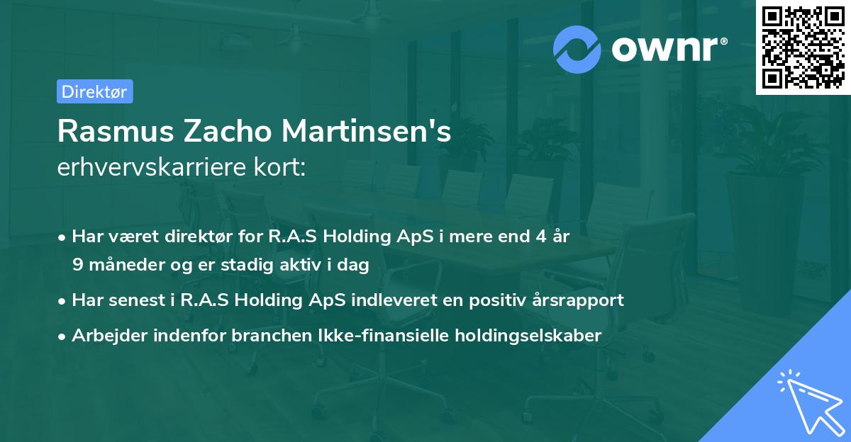 Rasmus Zacho Martinsen's erhvervskarriere kort