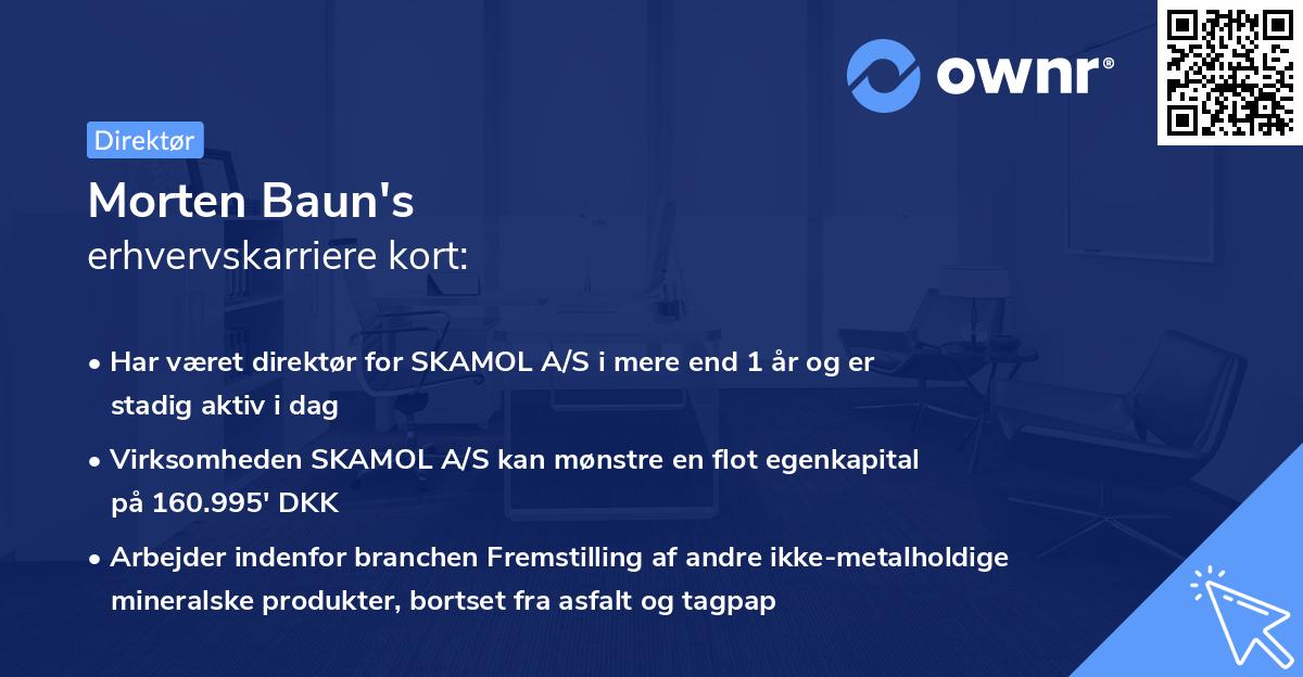 Morten Baun's erhvervskarriere kort