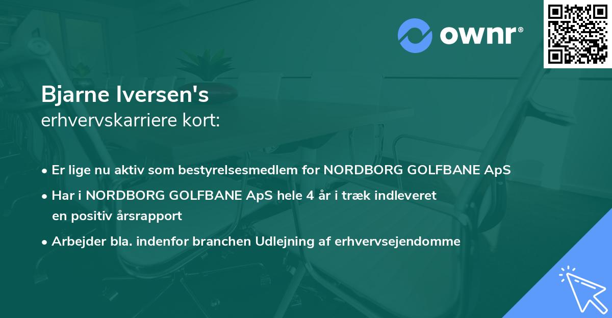 Bjarne Iversen's erhvervskarriere kort