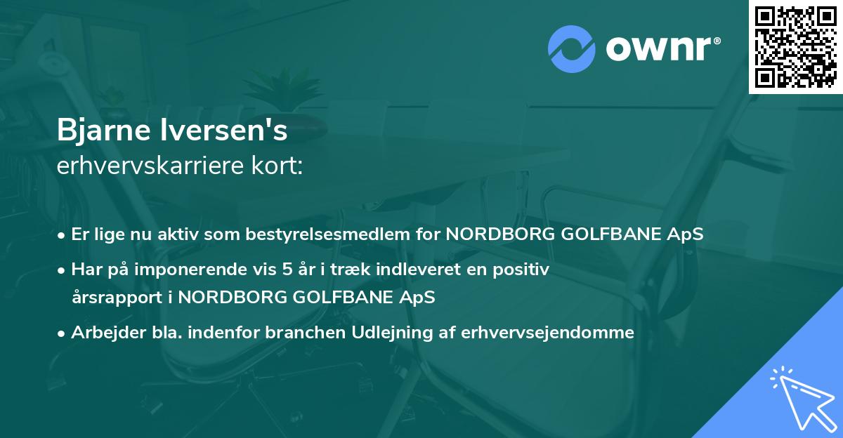 Bjarne Iversen's erhvervskarriere kort