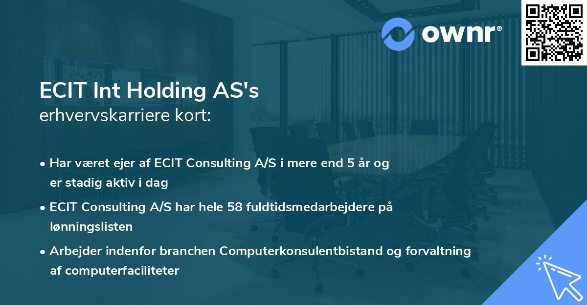 ECIT Int Holding AS's erhvervskarriere kort