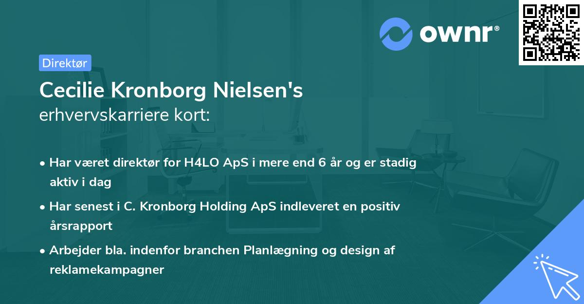 Cecilie Kronborg Nielsen's erhvervskarriere kort