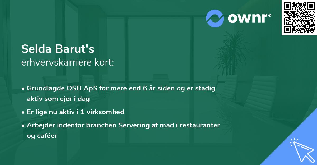 Selda Barut's erhvervskarriere kort