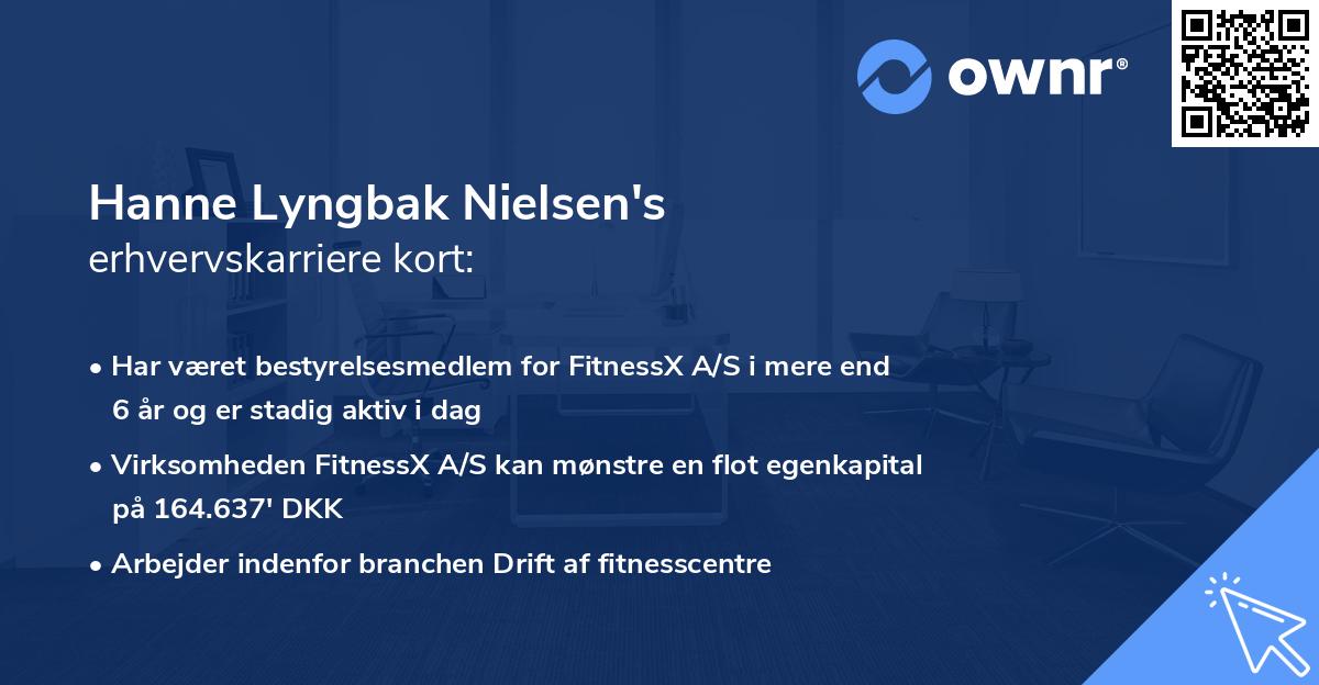 Hanne Lyngbak Nielsen's erhvervskarriere kort