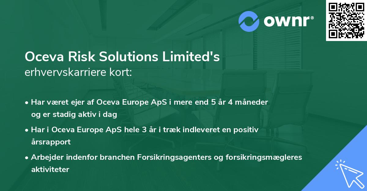 Oceva Risk Solutions Limited's erhvervskarriere kort