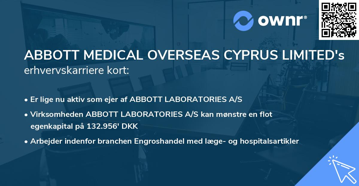 ABBOTT MEDICAL OVERSEAS CYPRUS LIMITED's erhvervskarriere kort