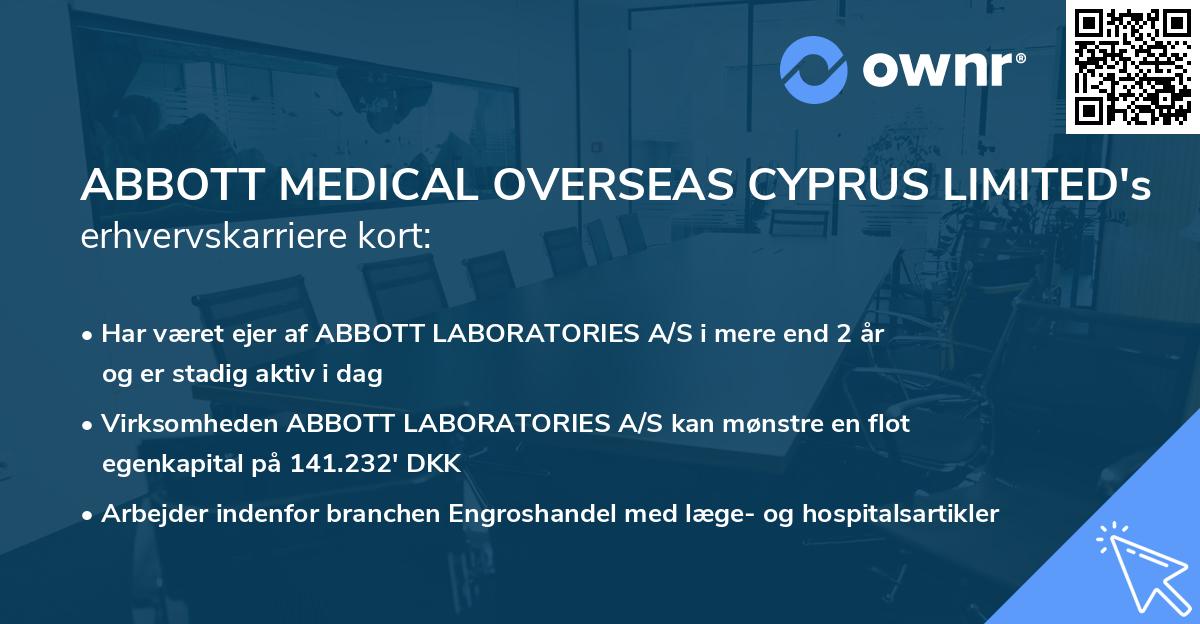 ABBOTT MEDICAL OVERSEAS CYPRUS LIMITED's erhvervskarriere kort