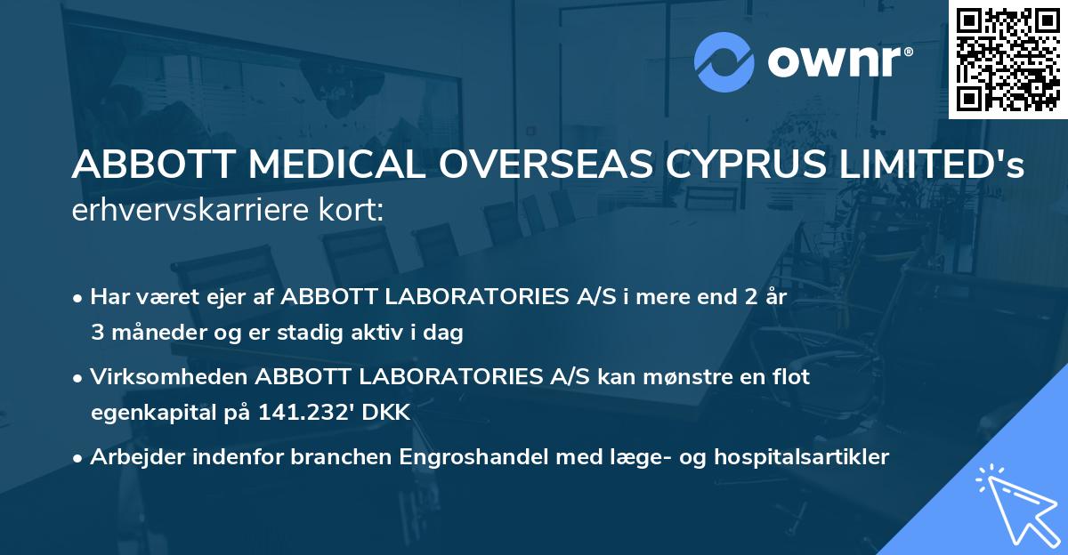 ABBOTT MEDICAL OVERSEAS CYPRUS LIMITED's erhvervskarriere kort