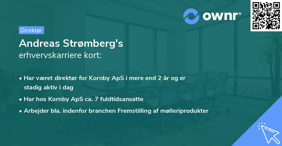Andreas Strømberg's erhvervskarriere kort
