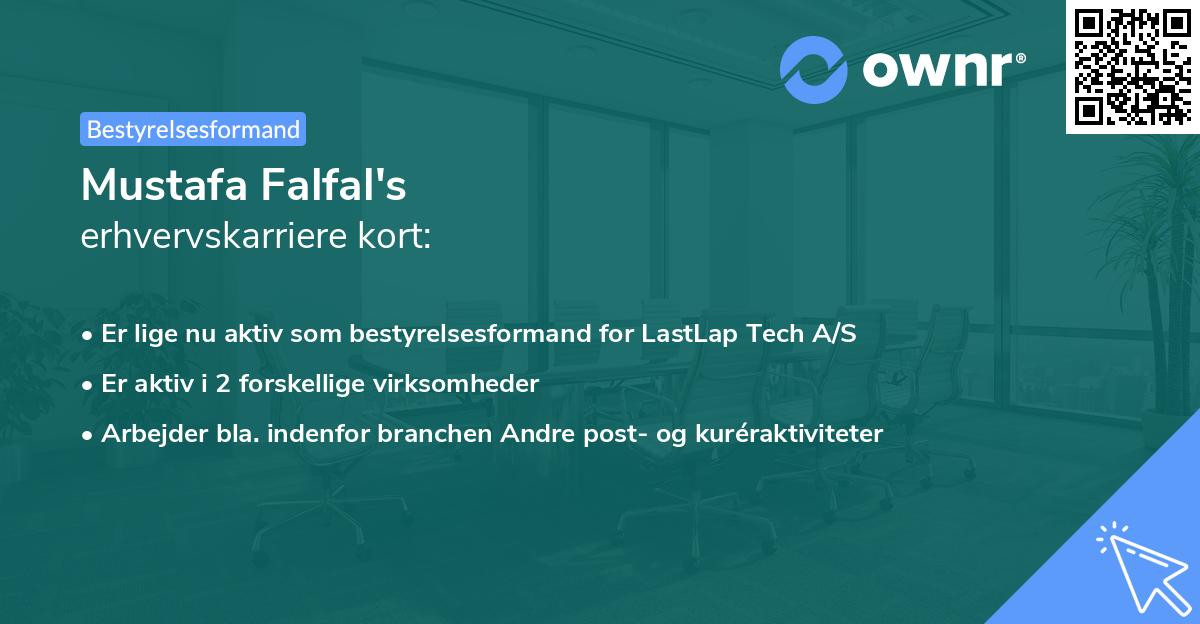 Mustafa Falfal's erhvervskarriere kort