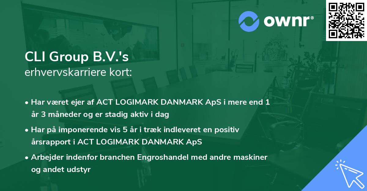 CLI Group B.V.'s erhvervskarriere kort