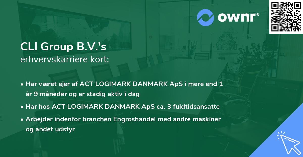 CLI Group B.V.'s erhvervskarriere kort