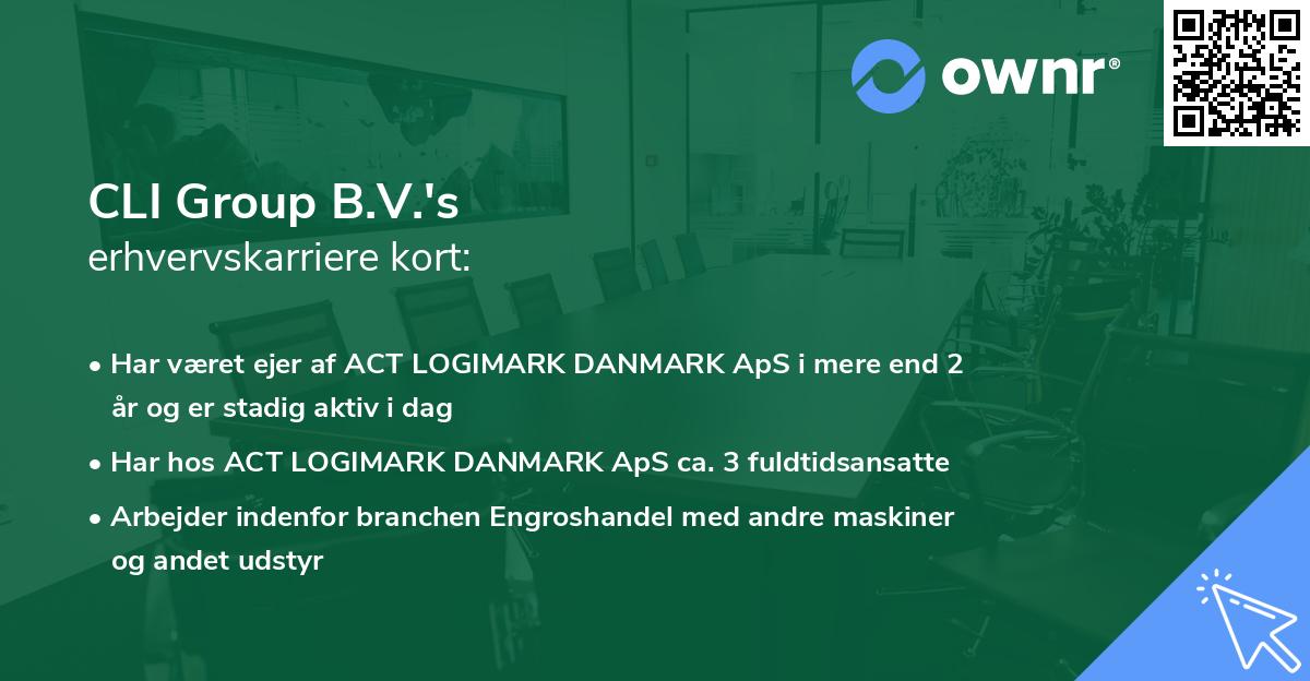 CLI Group B.V.'s erhvervskarriere kort