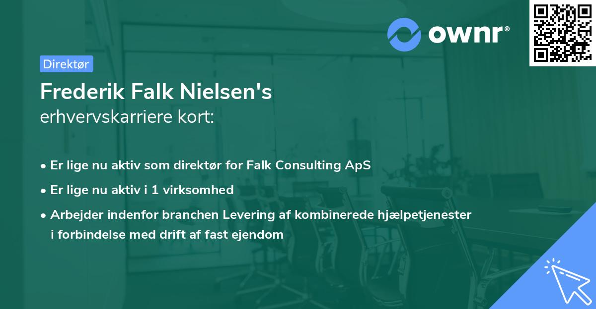 Frederik Falk Nielsen's erhvervskarriere kort