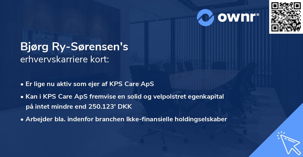 Bjørg Ry-Sørensen's erhvervskarriere kort