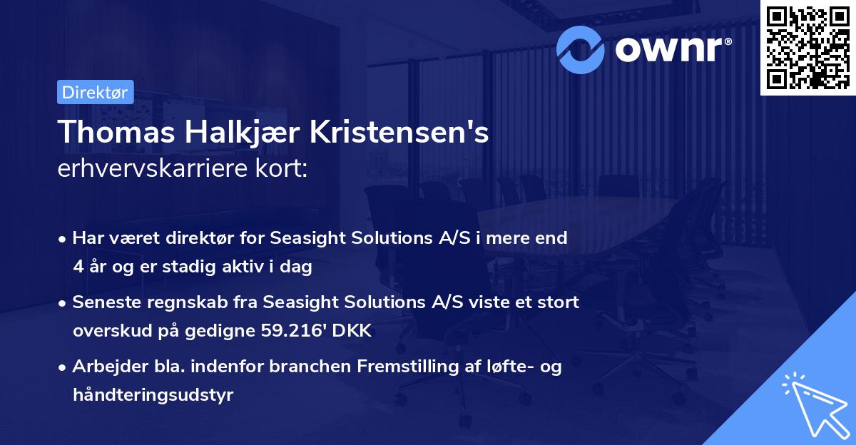 Thomas Halkjær Kristensen's erhvervskarriere kort