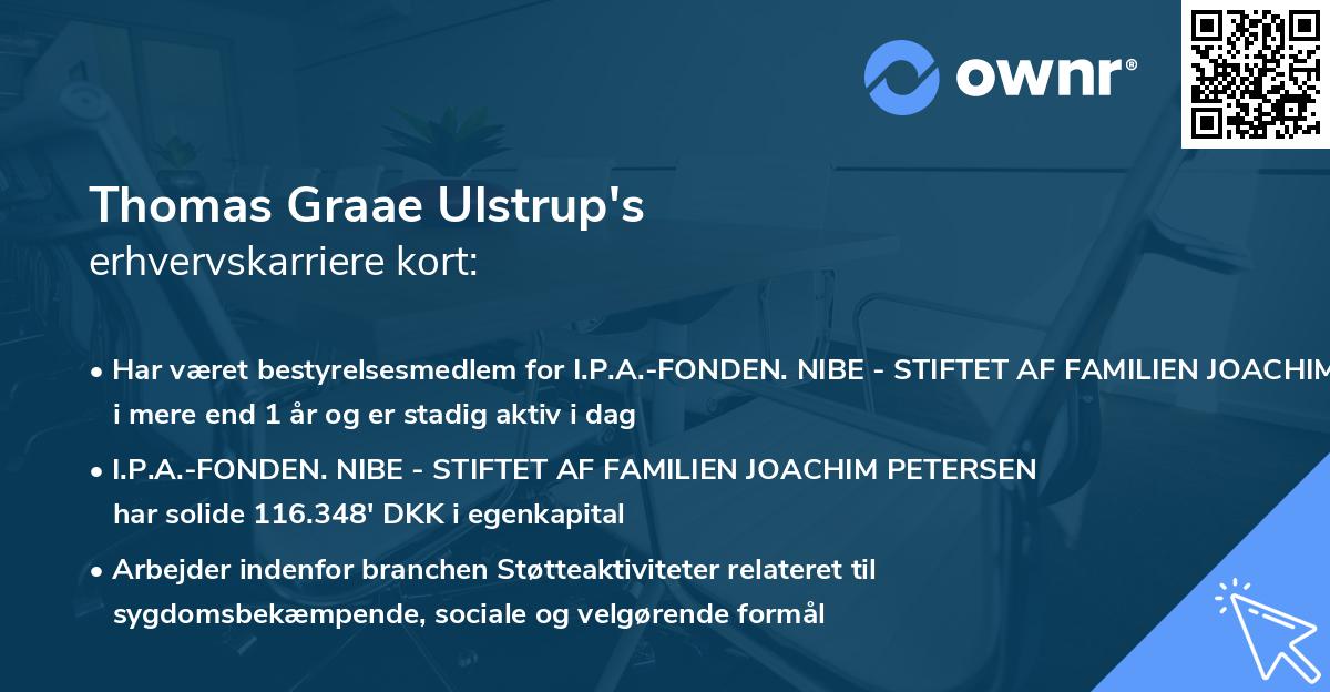 Thomas Graae Ulstrup's erhvervskarriere kort