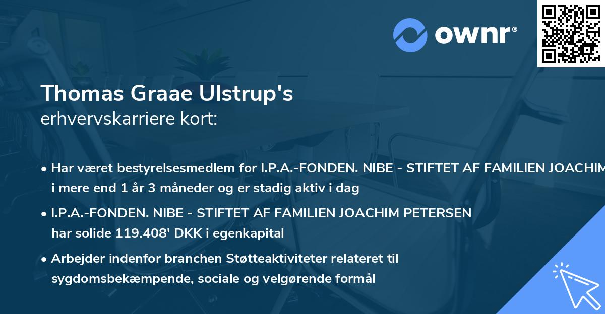 Thomas Graae Ulstrup's erhvervskarriere kort