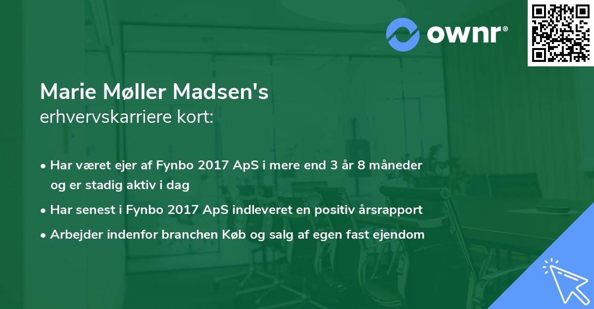 Marie Møller Madsen's erhvervskarriere kort