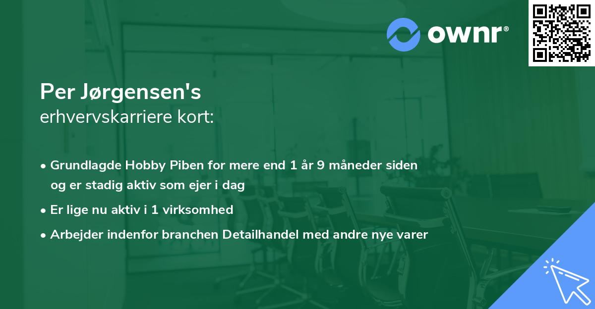Per Jørgensen's erhvervskarriere kort