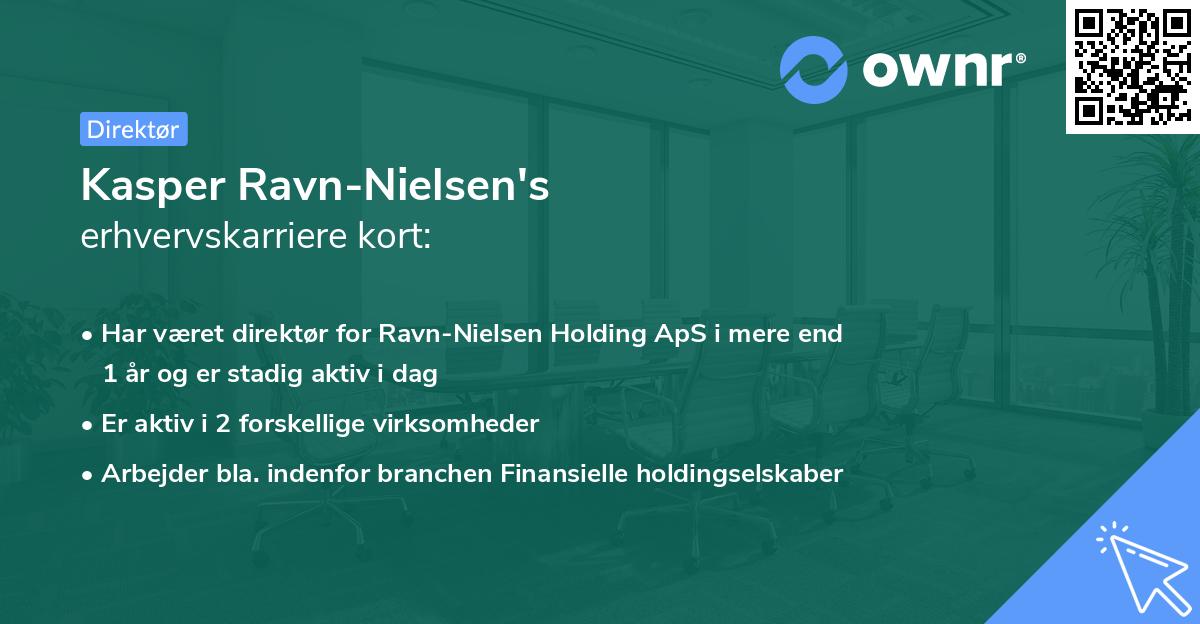 Kasper Ravn-Nielsen's erhvervskarriere kort
