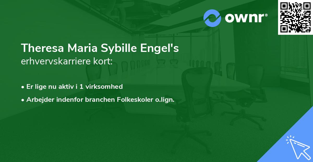 Theresa Maria Sybille Engel's erhvervskarriere kort