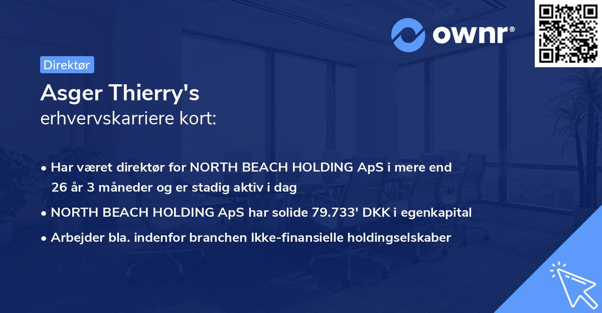 Asger Thierry's erhvervskarriere kort