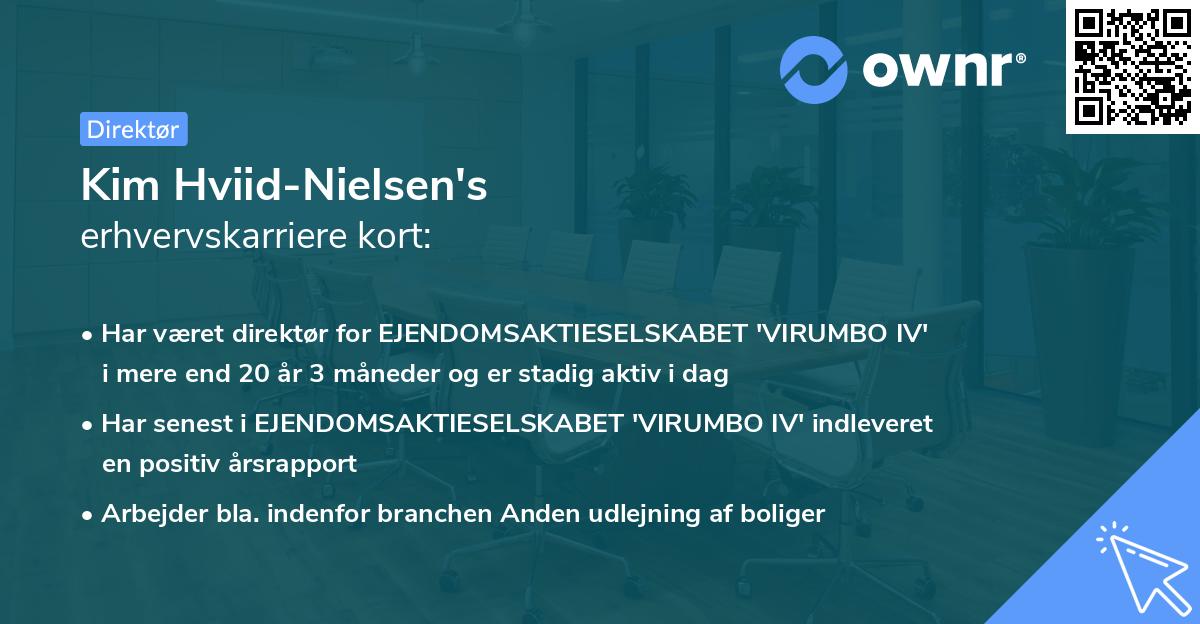 Kim Hviid-Nielsen's erhvervskarriere kort