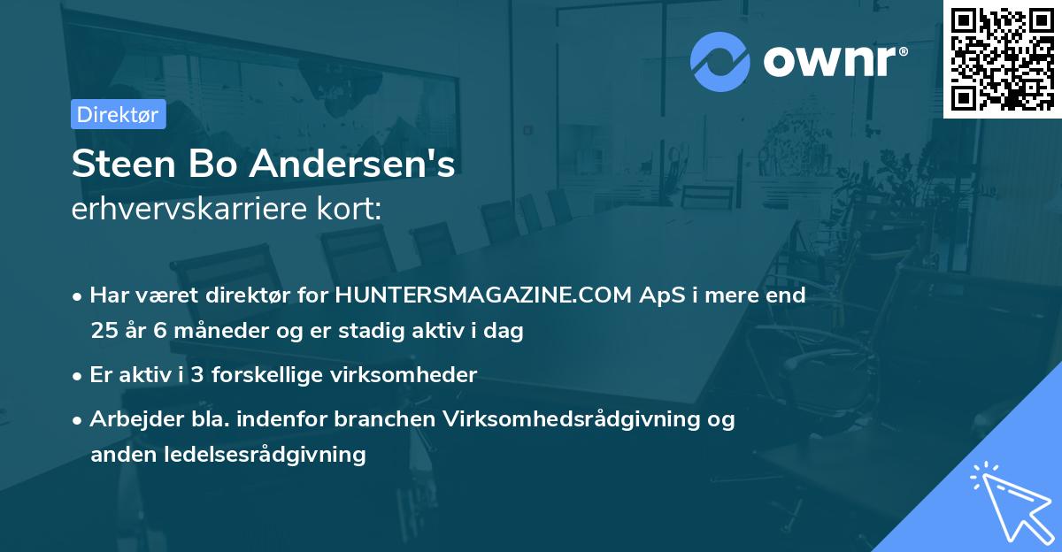 Steen Bo Andersen's erhvervskarriere kort