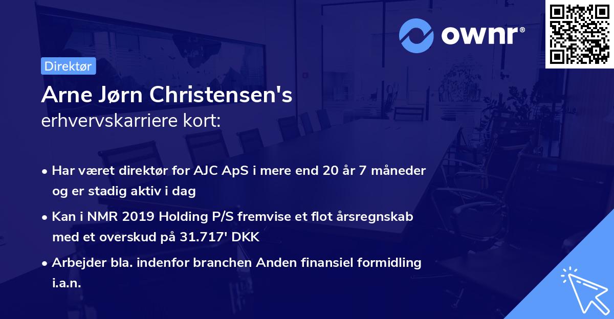 Arne Jørn Christensen's erhvervskarriere kort