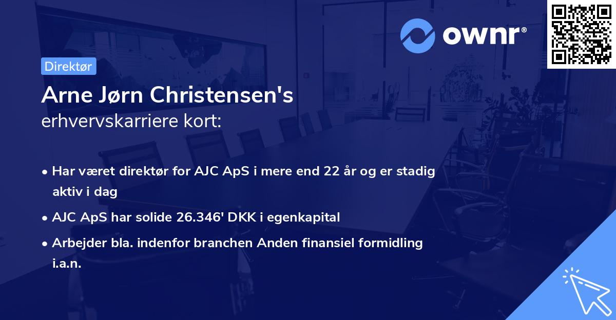 Arne Jørn Christensen's erhvervskarriere kort