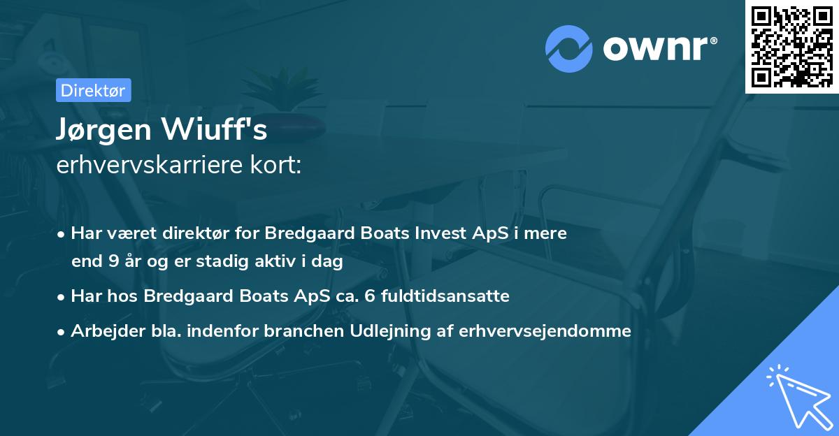 Jørgen Wiuff's erhvervskarriere kort