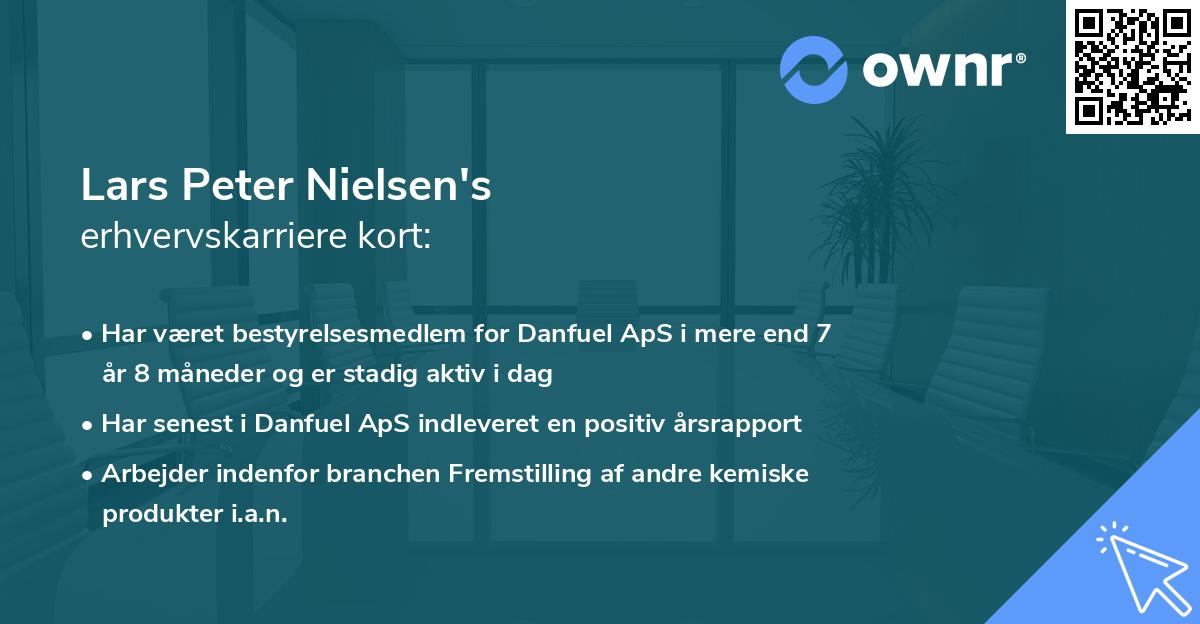Lars Peter Nielsen's erhvervskarriere kort