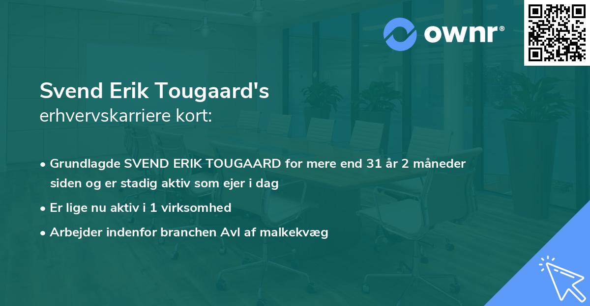Svend Erik Tougaard's erhvervskarriere kort