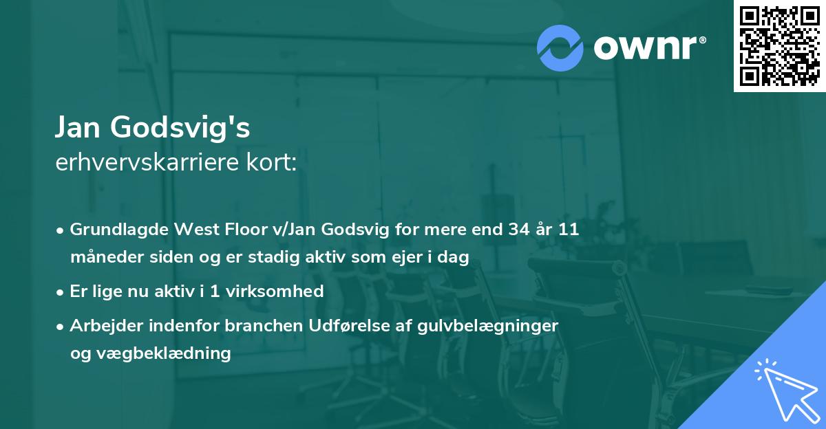 Jan Godsvig's erhvervskarriere kort