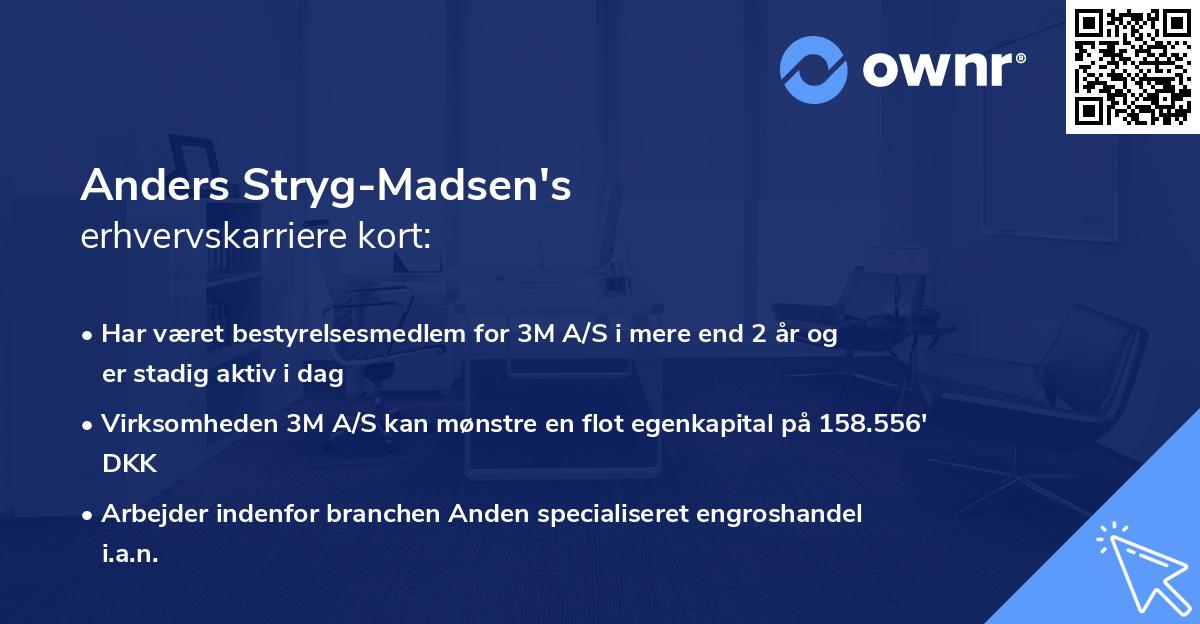 Anders Stryg-Madsen's erhvervskarriere kort