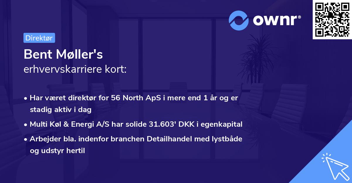 Bent Møller's erhvervskarriere kort