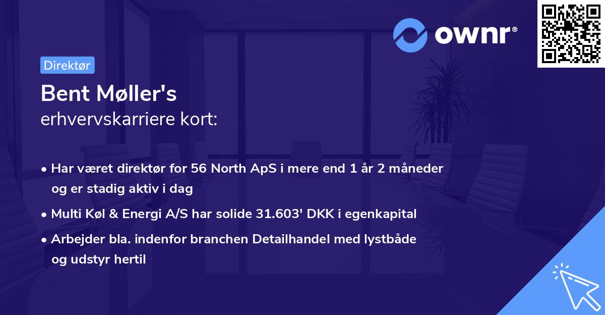 Bent Møller's erhvervskarriere kort