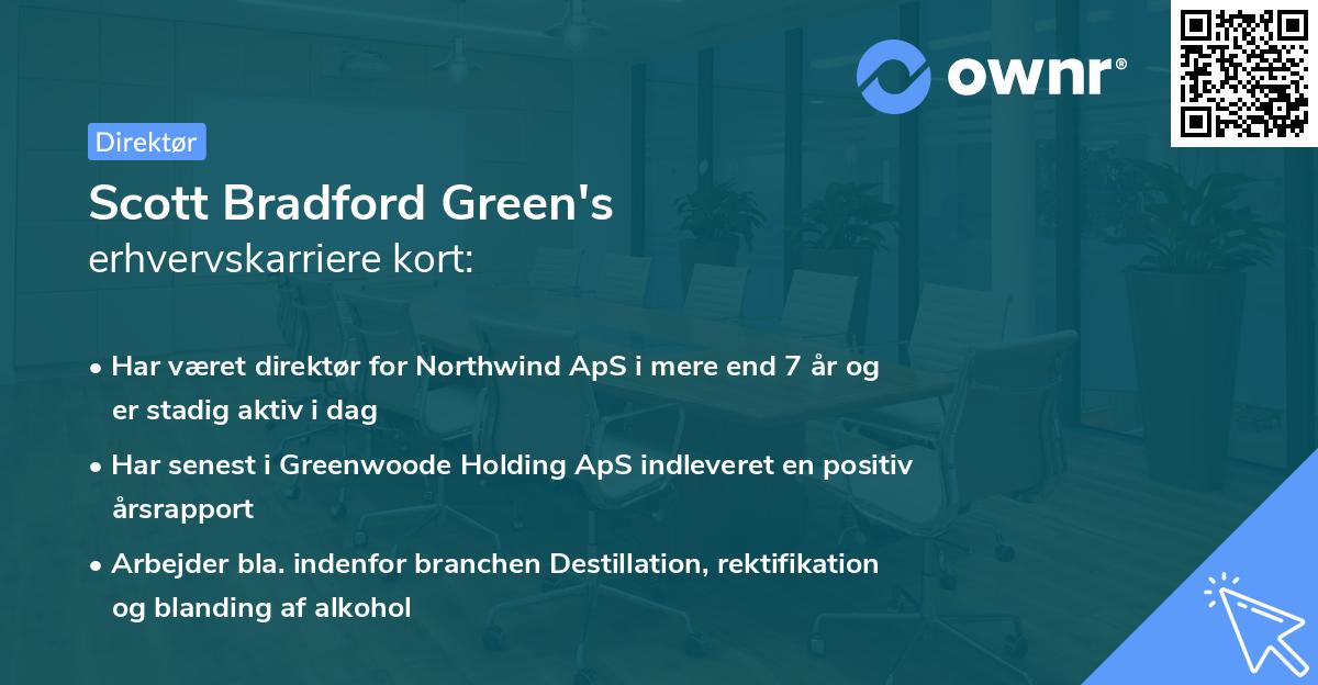 Scott Bradford Green's erhvervskarriere kort