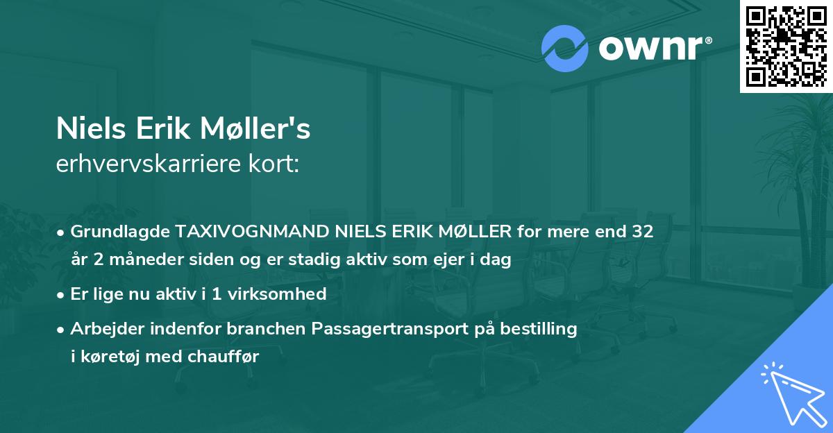 Niels Erik Møller's erhvervskarriere kort