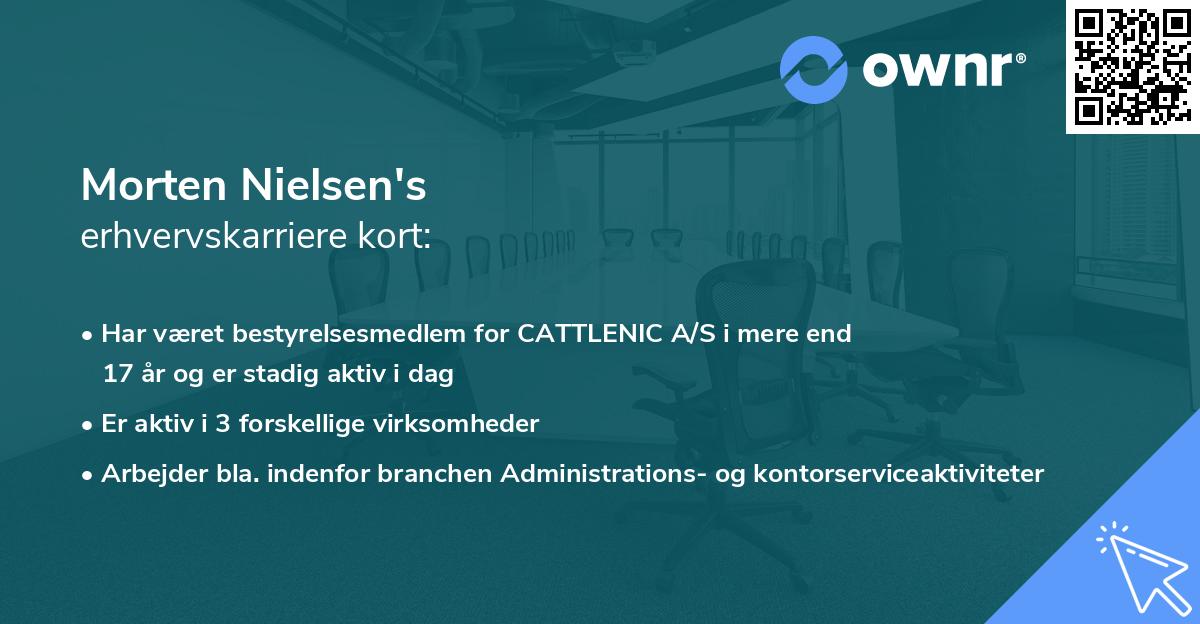 Morten Nielsen's erhvervskarriere kort