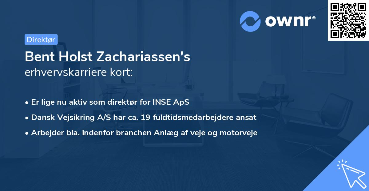 Bent Holst Zachariassen's erhvervskarriere kort