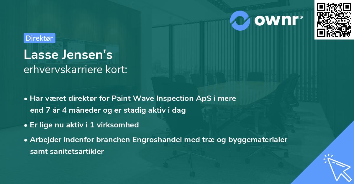 Lasse Jensen's erhvervskarriere kort