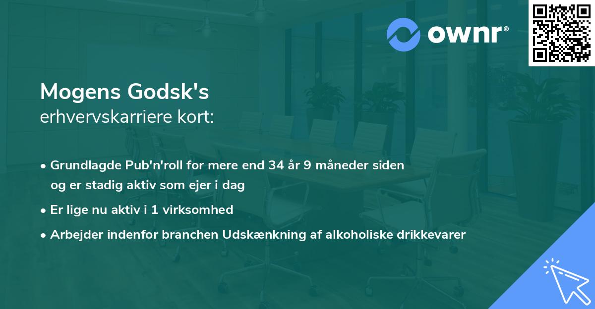 Mogens Godsk's erhvervskarriere kort