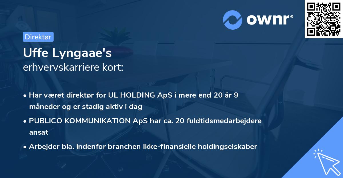 Uffe Lyngaae's erhvervskarriere kort