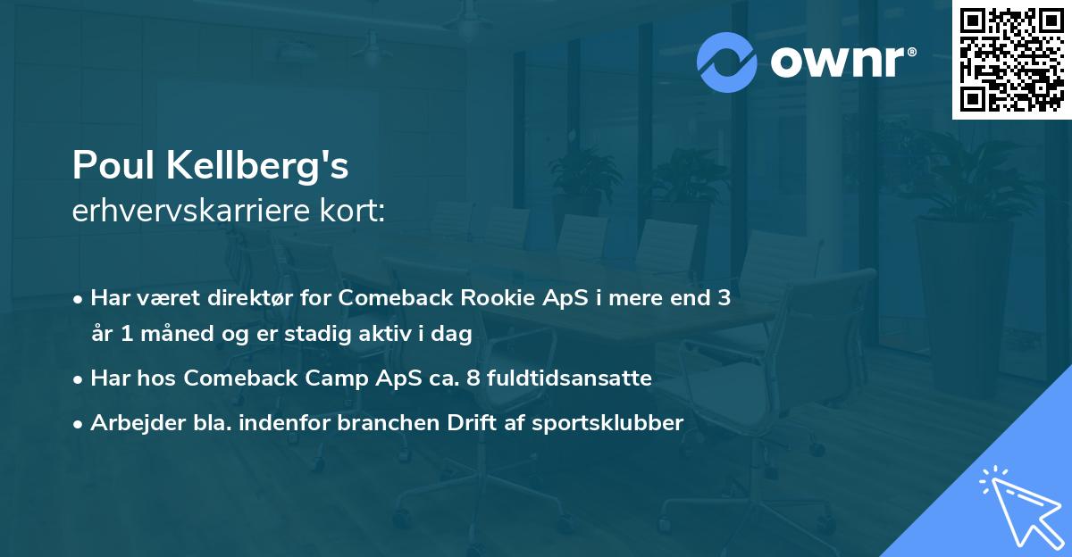 Poul Kellberg's erhvervskarriere kort