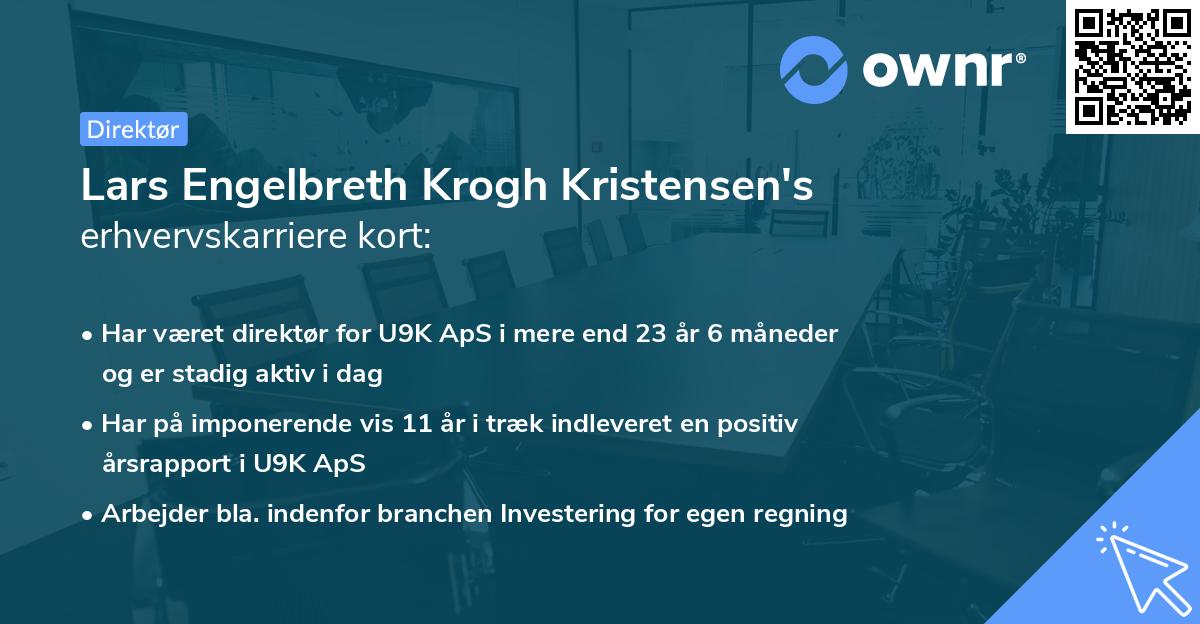 Lars Engelbreth Krogh Kristensen's erhvervskarriere kort