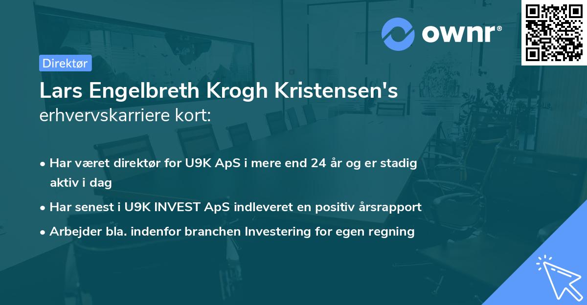 Lars Engelbreth Krogh Kristensen's erhvervskarriere kort