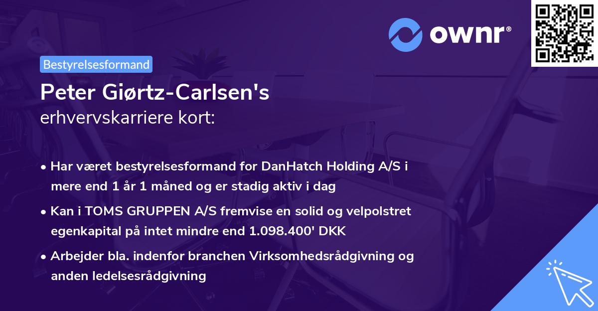 Peter Giørtz-Carlsen's erhvervskarriere kort
